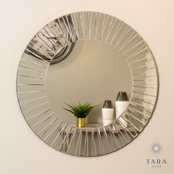 Alexandra Contemporary Wall Mirror Round 80cm