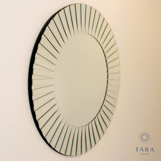 Alexandra Contemporary Wall Mirror Round 80cm