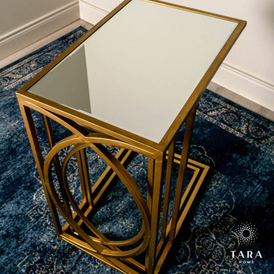 Franklin Set of 2 Sofa Tables – Gold