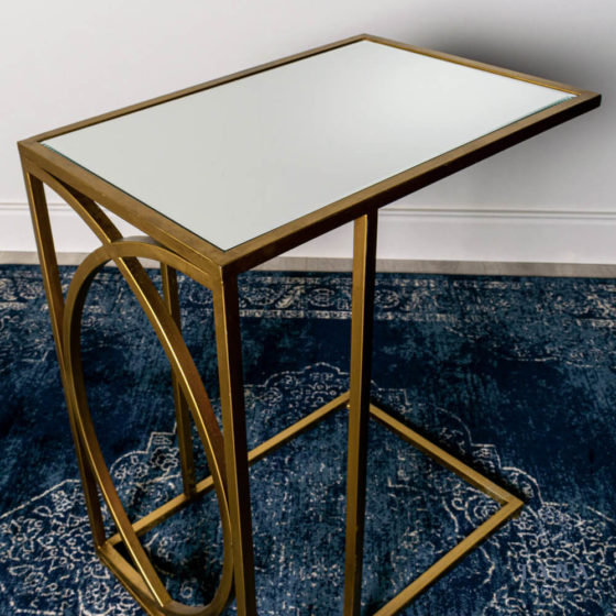 Franklin Sofa Table – Gold