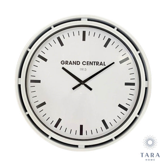 GRAND CENTRAL CLOCK IVORY GLOSS
