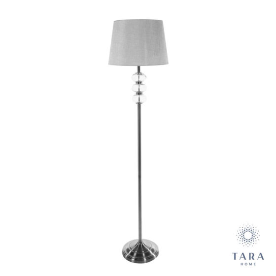 Jane Floor Lamp Silver Grey 158cm