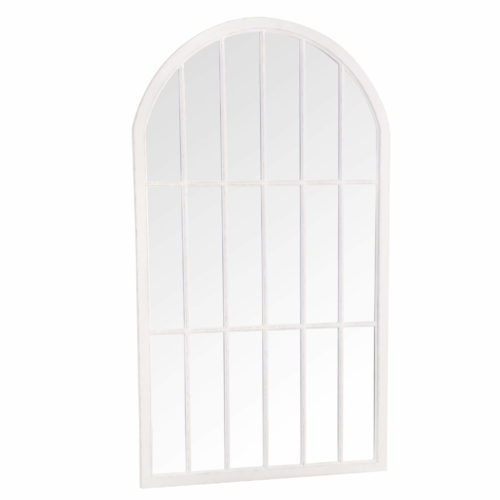 LARGE ARCHED WINDOW MIRROR - WHITE MIR09-W