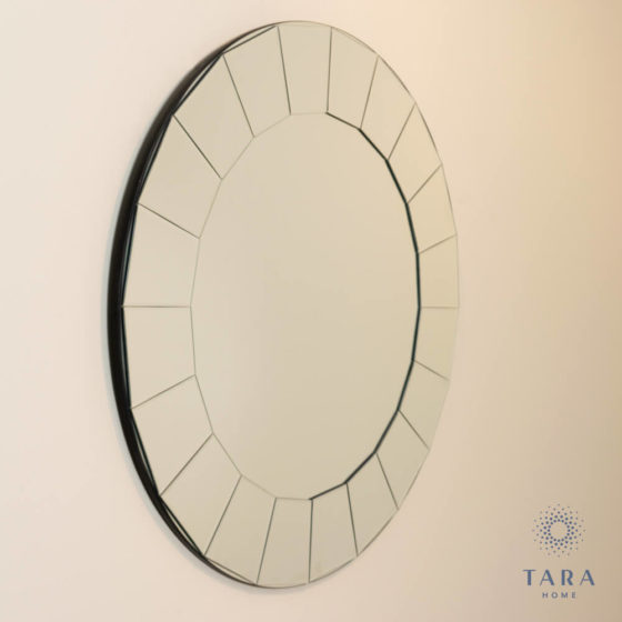 Lilliana Contemporary Wall Mirror Round 80cm