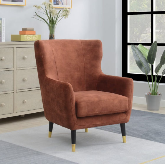 Pip Accent Chair – Rust Red
