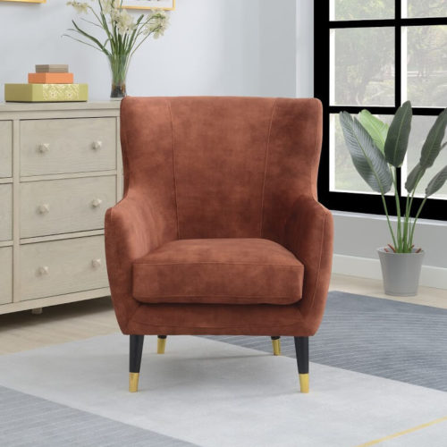 Pip Accent Chair - Rust Red