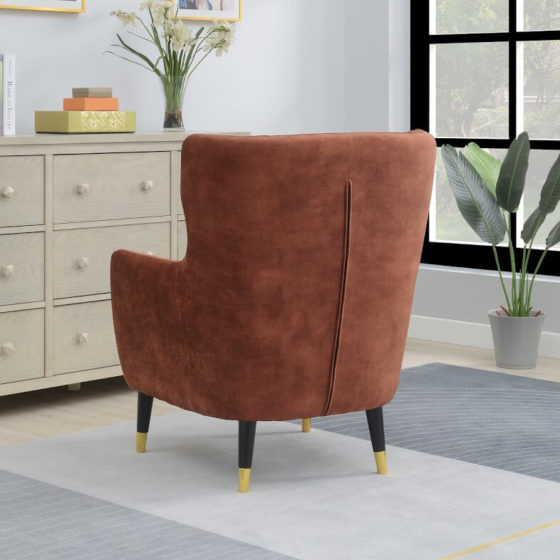 Pip Accent Chair – Rust Red