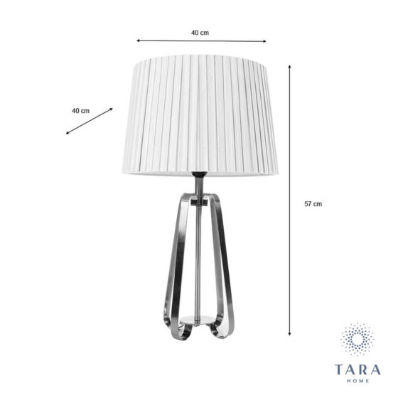 Sia Geo Lamp Silver 57cm