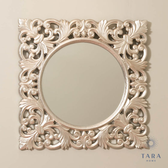 Varina Wall Mirror Square Champagne