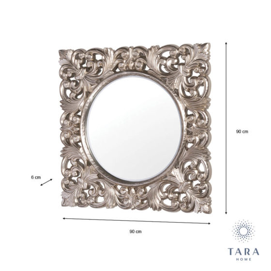 Varina Wall Mirror Square Champagne