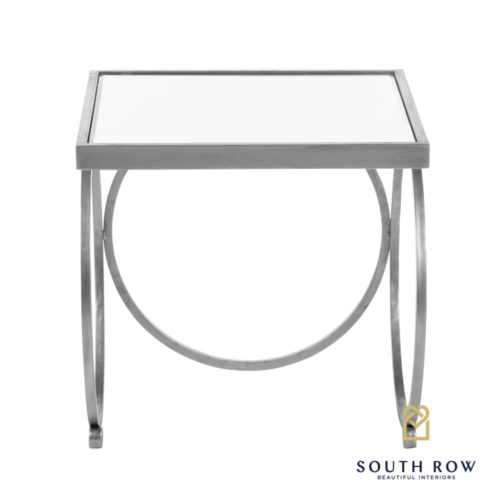 WINSTON SET OF 2 NESTING TABLES - SILVER