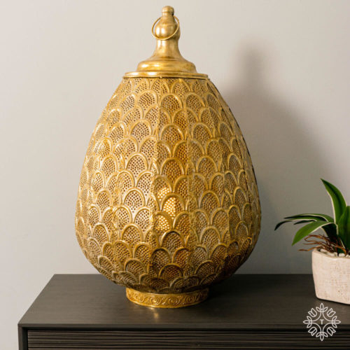 Casablanca Table Lamp Gold 50cm