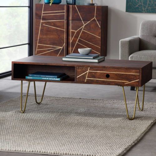 Dark Gold Coffee Table