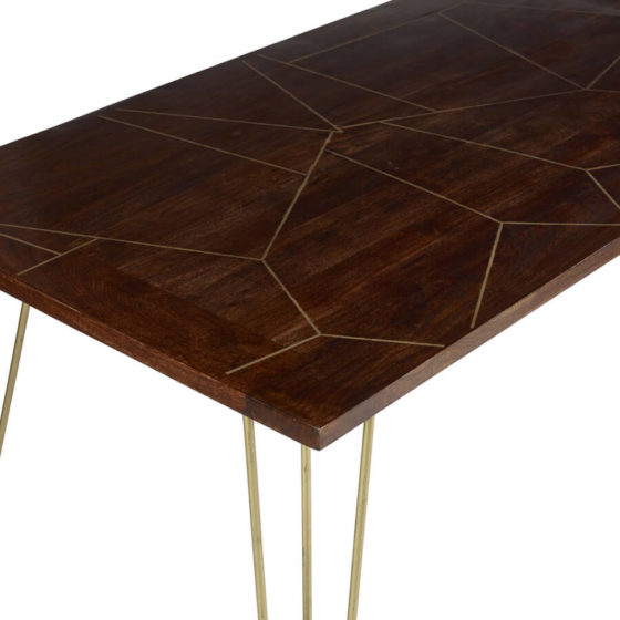 Dark Gold Dining Table