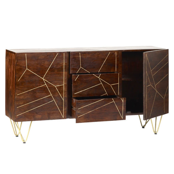 Dark Gold Extra Large Sideboard