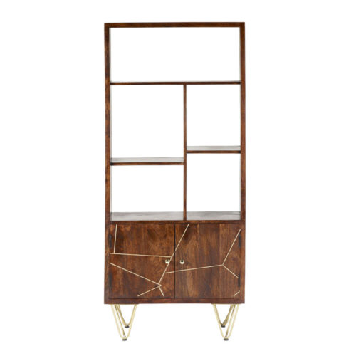 Dark Gold Large Bookcase