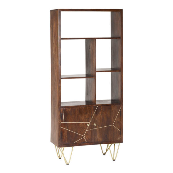 Dark Gold Large Bookcase