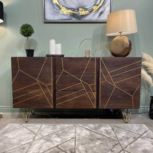 Dark Gold Extra Large Sideboard