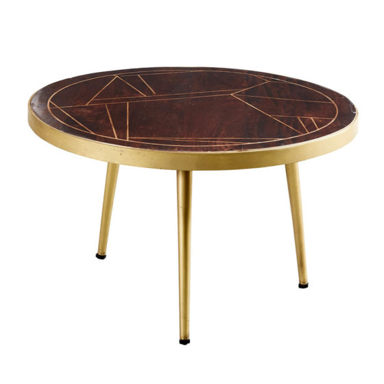 Dark Gold Round Coffee Table