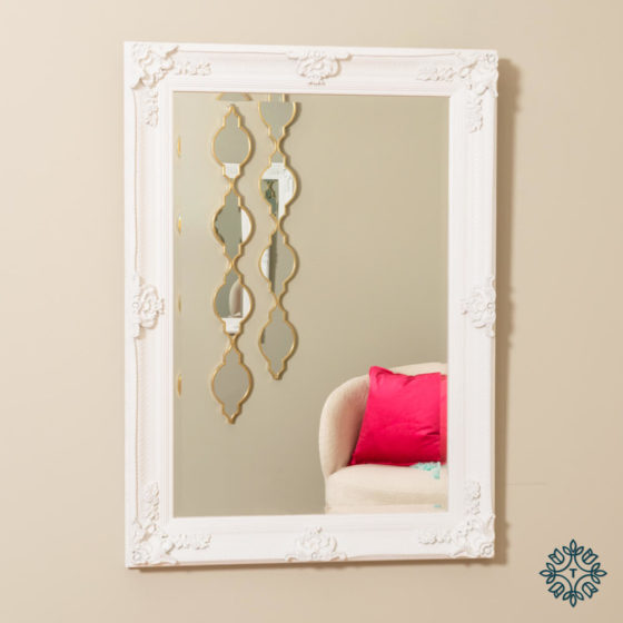 Elise Wall Mirror Antique White