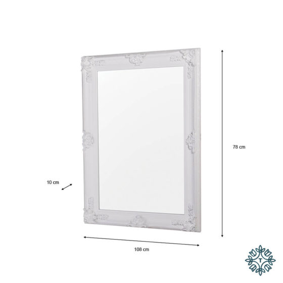 Elise Wall Mirror Antique White