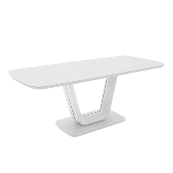 Lazzaro Extending Dining Table – White 1.2m – 1.6m