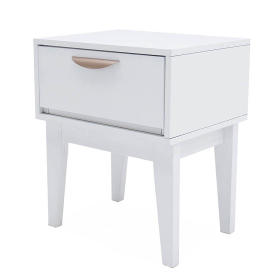 Lunar Bedside Table – White