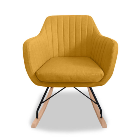 Katell Rocking Chair – Mustard 1