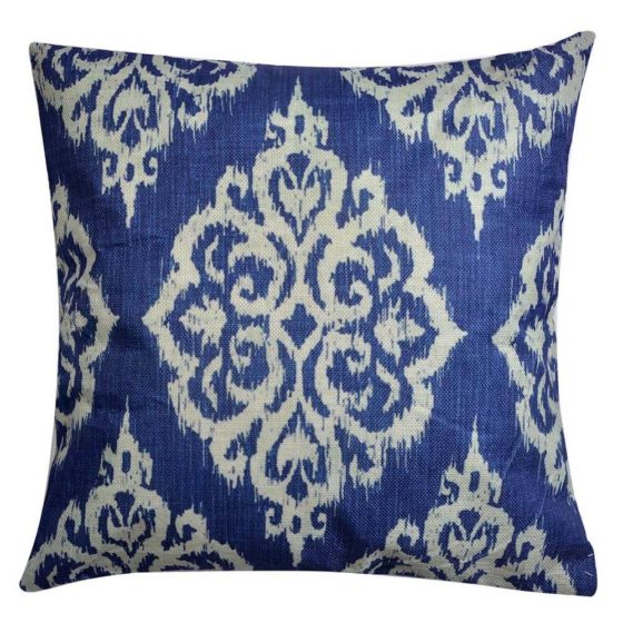 Blue Patterned Cushion