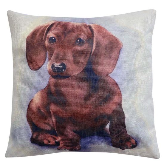 Brown Dog Cushion
