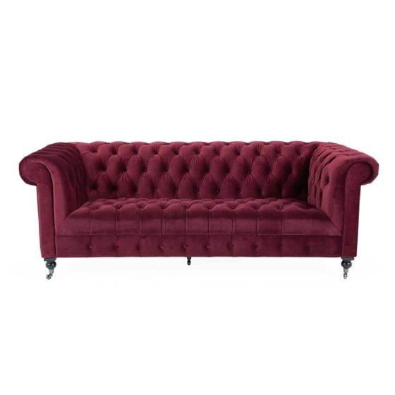 Dover 3 seater Sofa – Berry