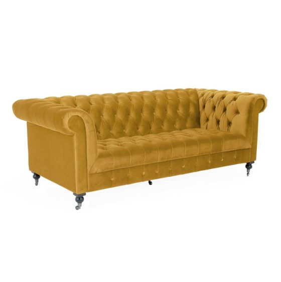 Dover 3 seater Sofa – Mustard