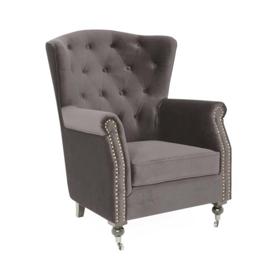 Dover Wingback Chair – Mink