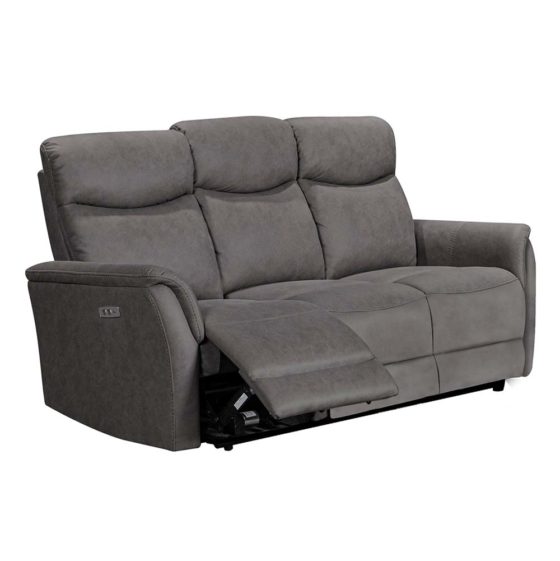 Reeves 3 Seater Electric Recliner – Grey