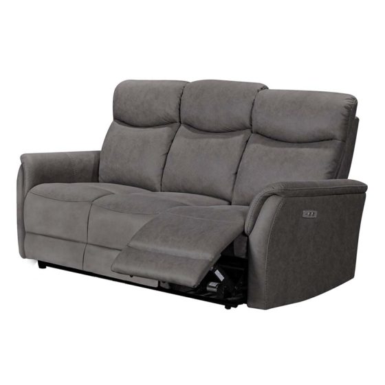 Reeves 3 Seater Electric Recliner – Grey