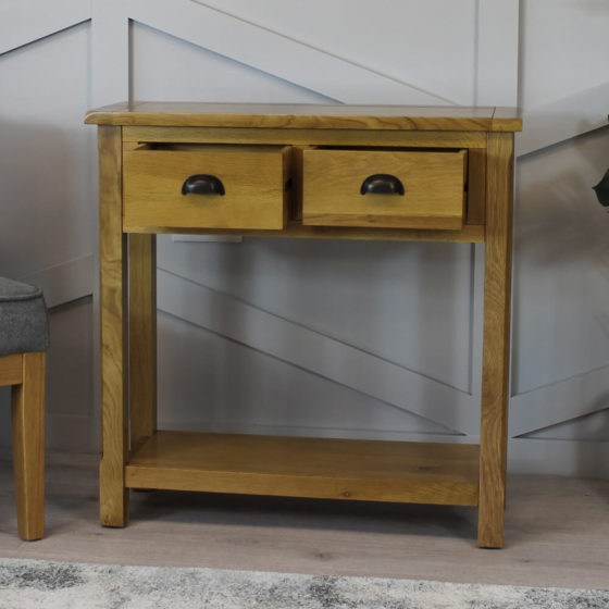 Kilmore Oak 2 Drawer Console Table