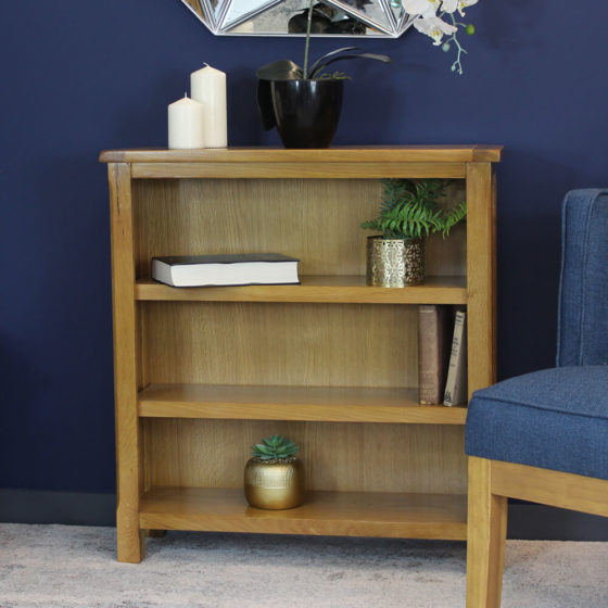 Kilmore Oak Low Bookcase