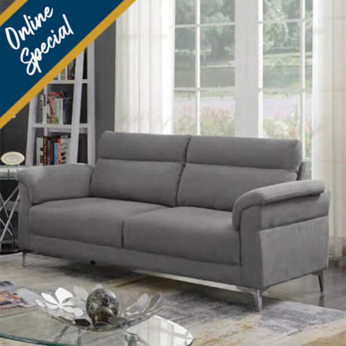 Rachel 3 Seater Sofa - Light Grey Special