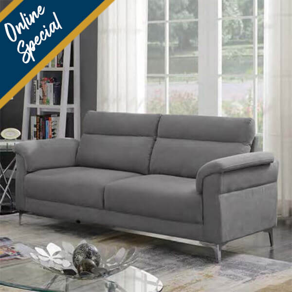 Rachel 3 Seater Sofa – Light Grey Special