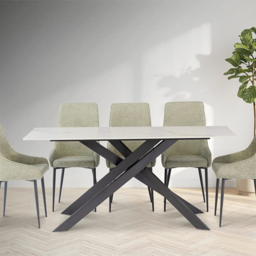 Cambell 2m Dining Table - White