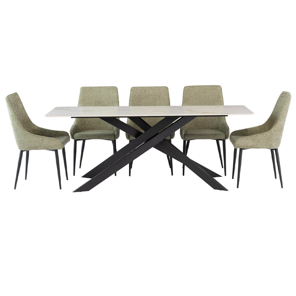 Cambell 2m Dining Table – White