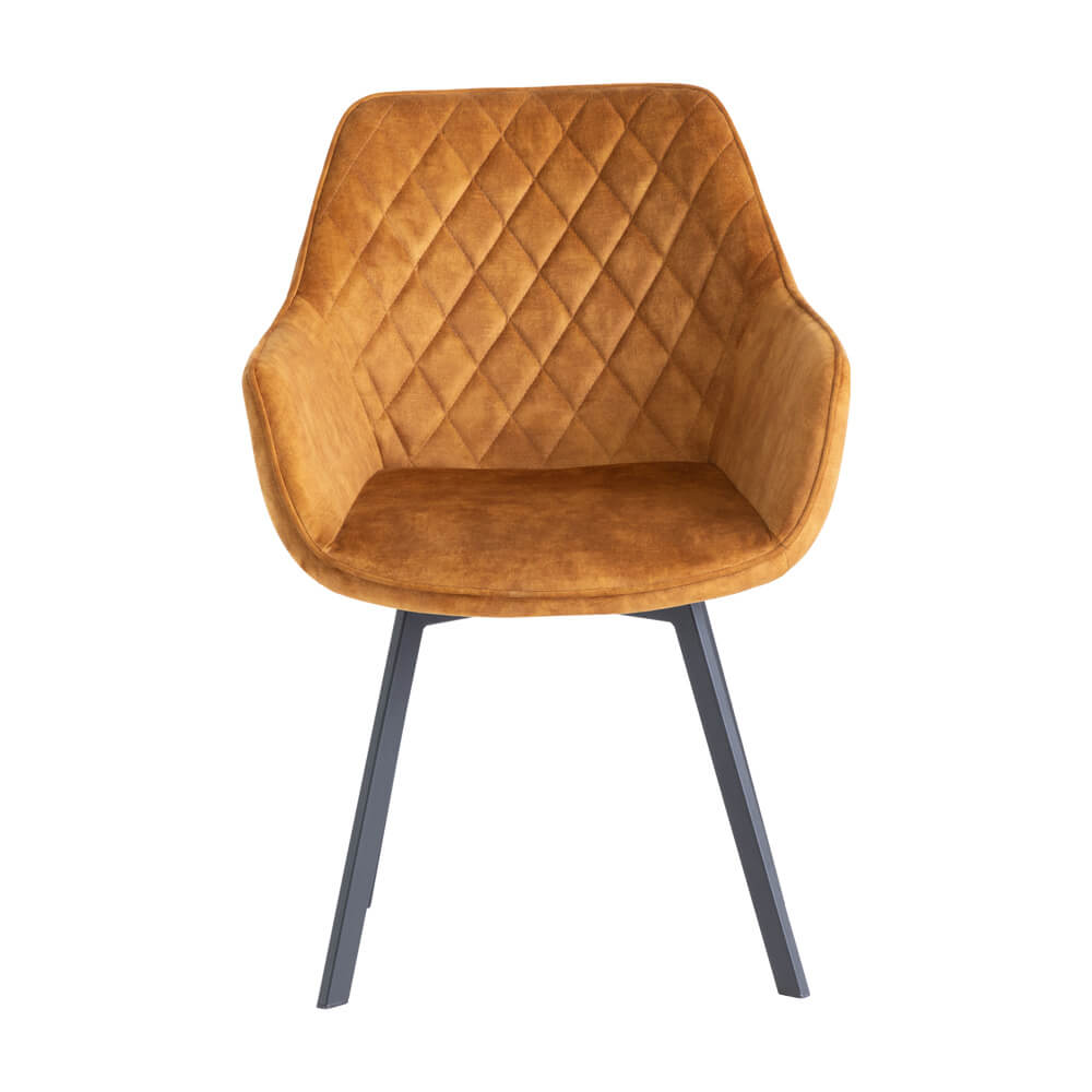 Verdi Swivel Dining Chair - Gold