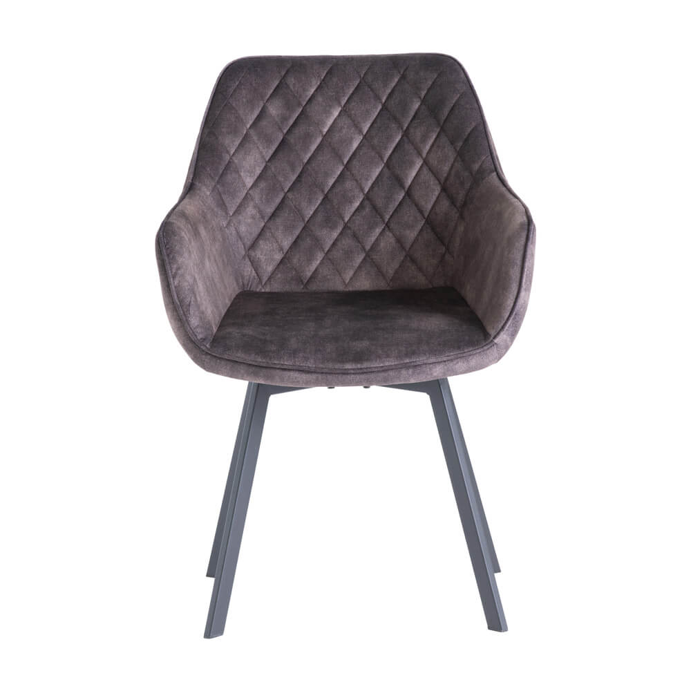 Verdi Swivel Dining Chair - Graphite