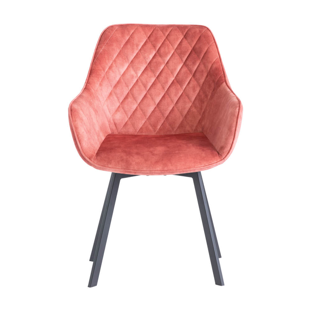 Verdi Swivel Dining Chair – Pink
