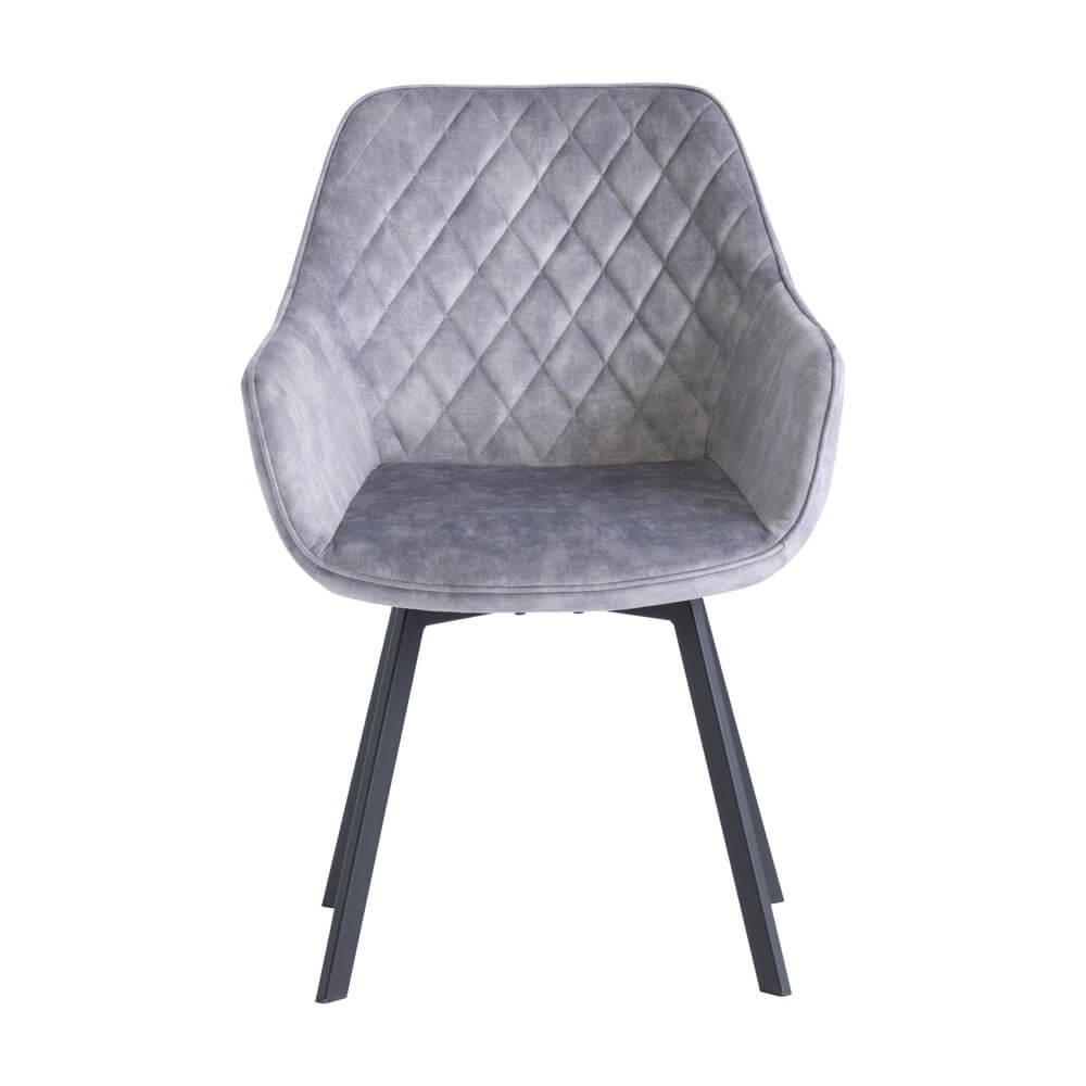 Verdi Swivel Dining Chair - Silver