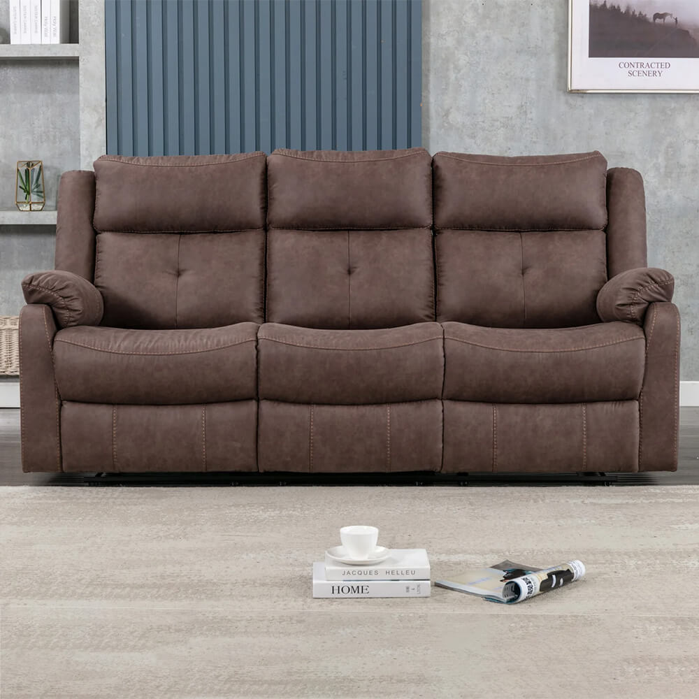 Affleck 3 Seater Sofa - Brown
