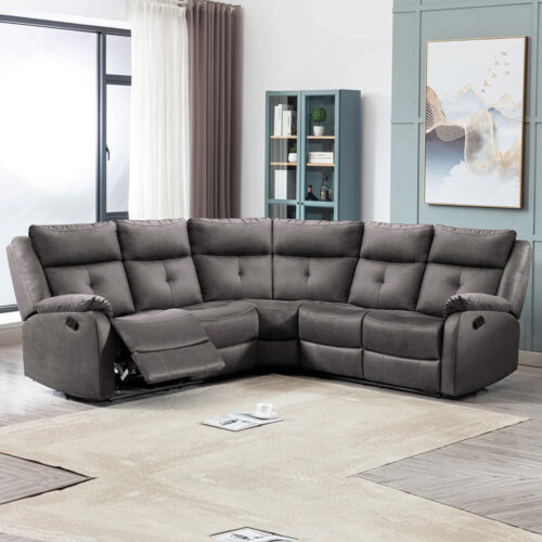 Affleck Corner Sofa - Grey