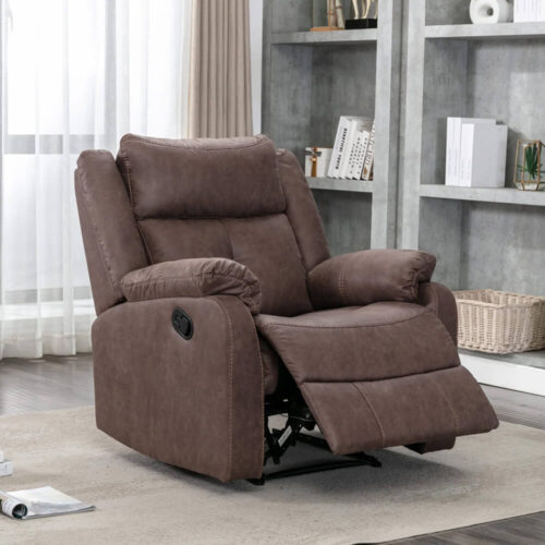 fleck Reclining Armchair - Brown