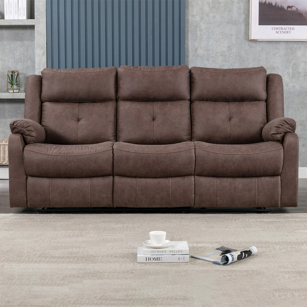 Casey 3 Seater Sofa - Brown