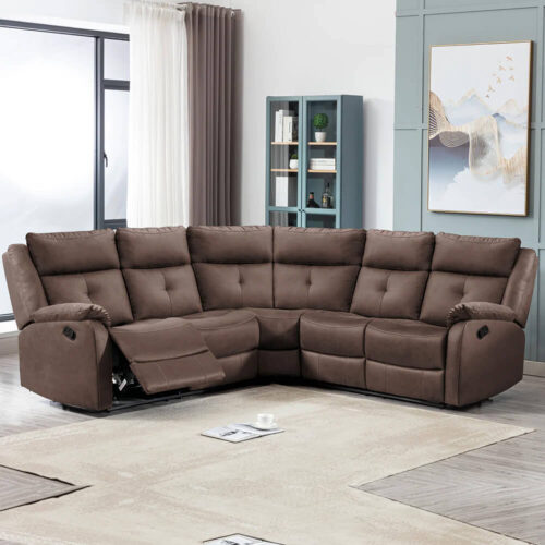 Casey Corner Sofa - Brown